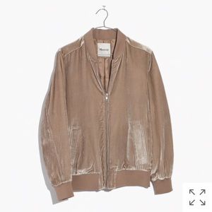 Madewell velvet bomber